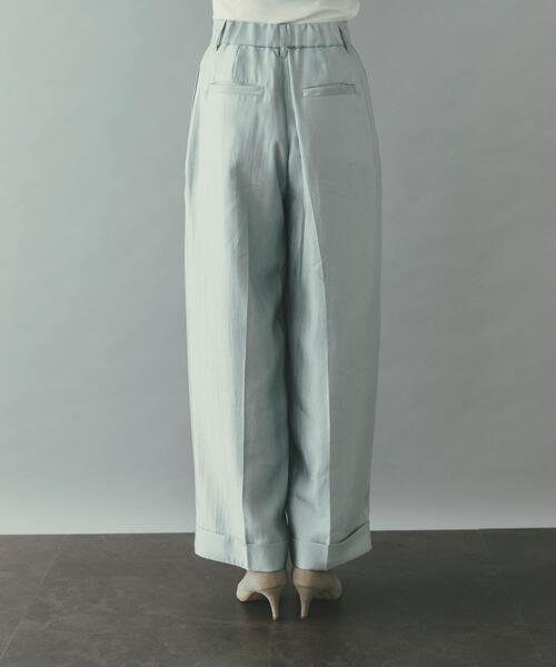 URBAN RESEARCH ROSSO WOMEN（アーバンリサーチ　ロッソ）の「ブライトツイルタックパンツ（その他パンツ・レディース・ブルー系その他/ブラウン・38/36）」の18枚目の写真