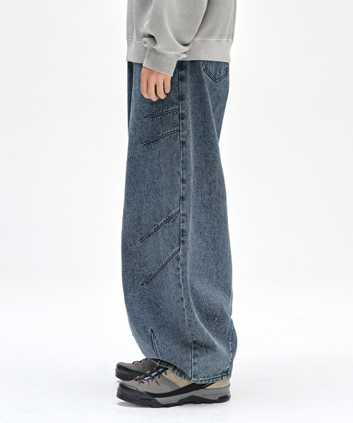 DECET(デケト)の「Balloon Wide Jeans DCPT055STNGRBlue(デニムパンツ・レディース・その他・26/28/30/32/34/24)」の20枚目の写真