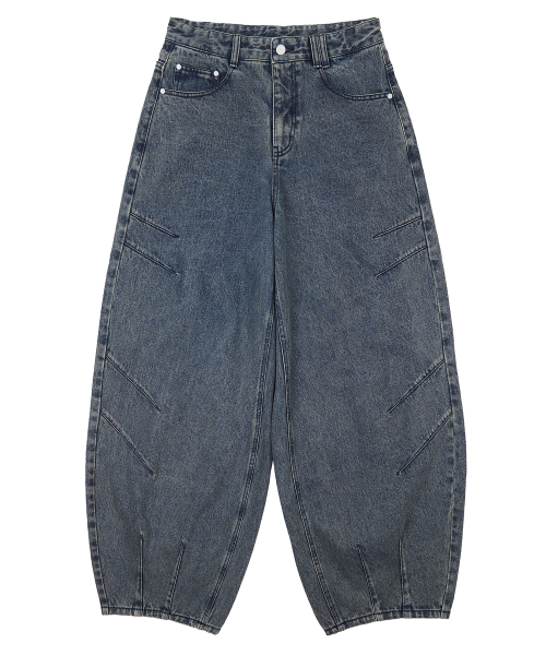DECET(デケト)の「Balloon Wide Jeans DCPT055STNGRBlue(デニムパンツ・レディース・その他・26/28/30/32/34/24)」の22枚目の写真