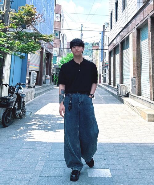 DECET(デケト)の「Balloon Wide Jeans DCPT055STNGRBlue(デニムパンツ・レディース・その他・26/28/30/32/34/24)」の8枚目の写真