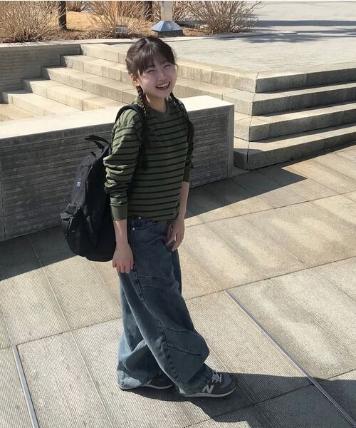 DECET(デケト)の「Balloon Wide Jeans DCPT055STNGRBlue(デニムパンツ・レディース・その他・26/28/30/32/34/24)」の7枚目の写真