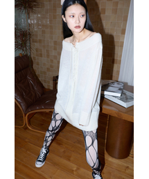 SMIEUR（エスミア）の「ストリングニットドレス（ホワイト）（ニット/セーター）」