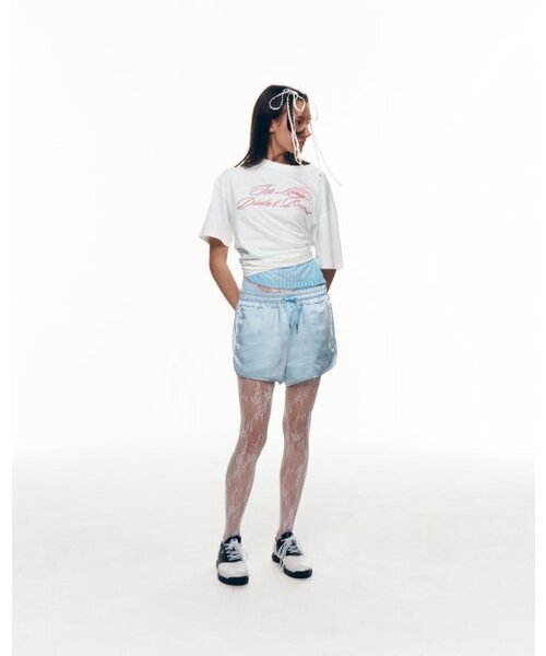 CACELE（カッセル）の「スクリプタイポオーバーサイズTシャツ[ホワイト]（Tシャツ/カットソー・レディース・その他・FREE）」の3枚目の写真