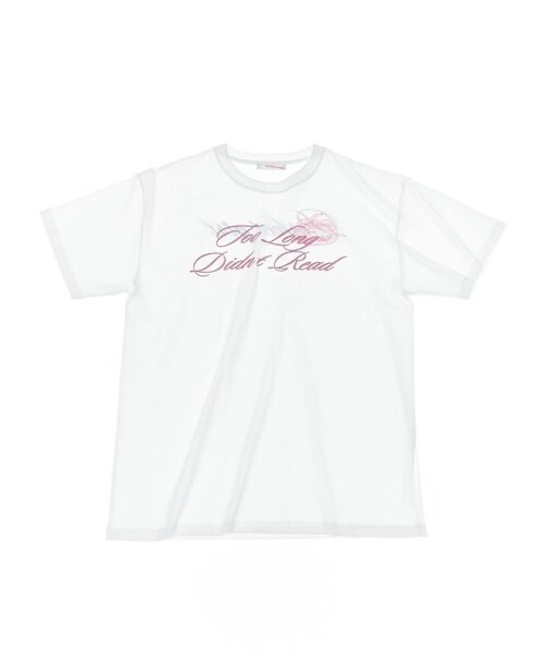 CACELE（カッセル）の「スクリプタイポオーバーサイズTシャツ[ホワイト]（Tシャツ/カットソー・レディース・その他・FREE）」の6枚目の写真