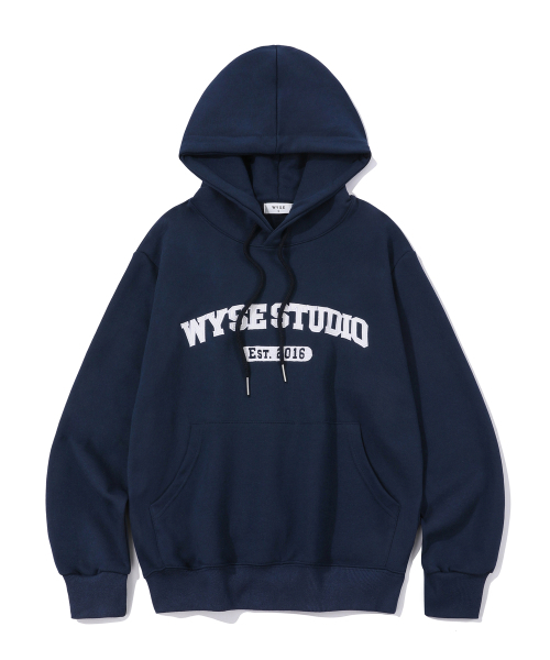 WYSE(ワイズ)の「アプリケスタジオ フードパーカー ネイビー(パーカー・メンズ・ネイビー・SMALL/MEDIUM/LARGE)」の1枚目の写真