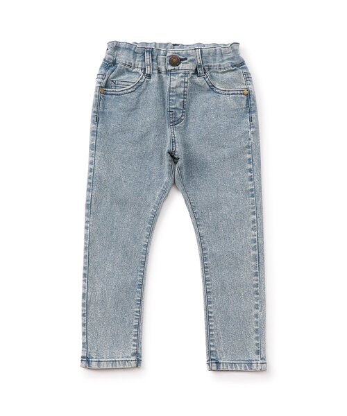BREEZE(ブリーズ)の「【WEB限定】すぽ軽スキニーパンツ(デニムパンツ・キッズ・ネイビー/サックスブルー/ブルー・80/90/100/150/110/120/140/160/130)」の2枚目の写真