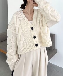 CAPRICIEUX LE'MAGE | BIGケーブルカーディガン(カーディガン/ボレロ)