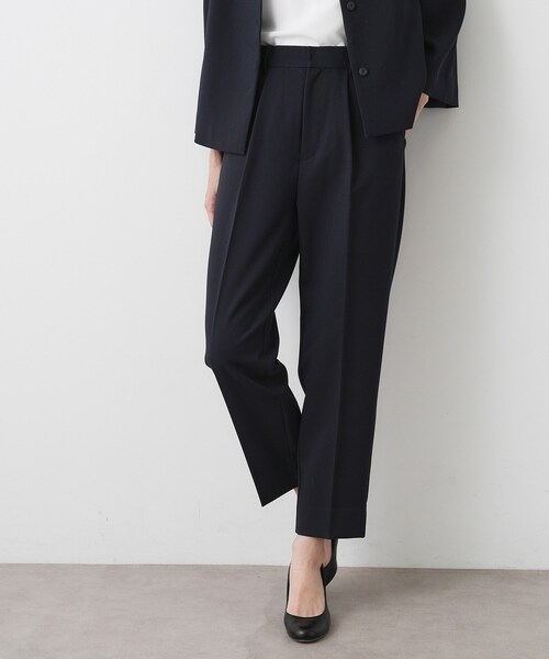 Dessin(デッサン)の「【入卒/セレモニー/セットアップ可能】ダブルクロステーパードパンツ(その他パンツ・レディース・ブラック/ネイビー・03/01/02)」の8枚目の写真