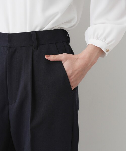 Dessin(デッサン)の「【入卒/セレモニー/セットアップ可能】ダブルクロステーパードパンツ(その他パンツ・レディース・ブラック/ネイビー・03/01/02)」の16枚目の写真