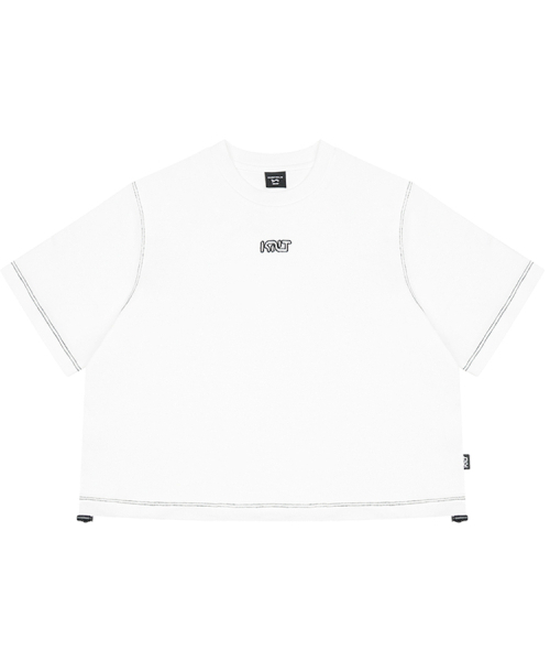 KINETICLO（キネティクロ）の「ストリングクロップTシャツ(O.WHITE)（Tシャツ/カットソー・レディース・その他・ONE）」の2枚目の写真