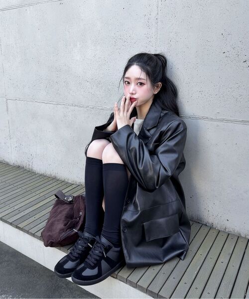 DIFFERSHOE（ディファーシュー）の「クーバスニーカー7CM[ブラック]（スニーカー・レディース・ブラック・22.5cm/23cm/24cm/25cm/26cm/27cm/28cm）」の17枚目の写真
