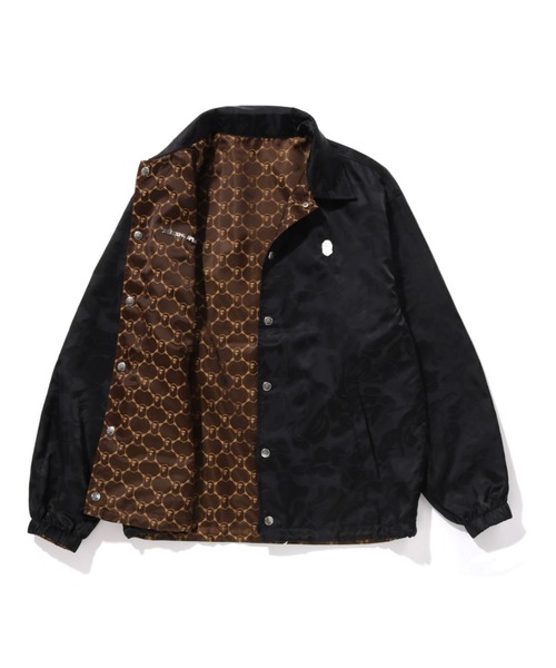 A BATHING APE（アベイシングエイプ）の「SOLID CAMO JACQUARD NYLON REVERSIBLE COACH JACKET（ミリタリージャケット・メンズ・ブラック/ベージュ・LARGE/X-LARGE/SMALL/MEDIUM/XX-LARGE）」の7枚目の写真