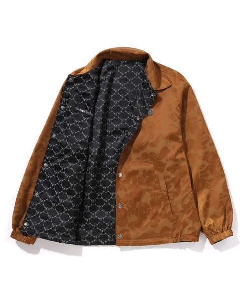 A BATHING APE（アベイシングエイプ）の「SOLID CAMO JACQUARD NYLON REVERSIBLE COACH JACKET（ミリタリージャケット・メンズ・ブラック/ベージュ・LARGE/X-LARGE/SMALL/MEDIUM/XX-LARGE）」の8枚目の写真