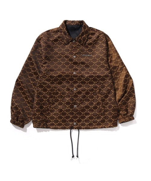 A BATHING APE（アベイシングエイプ）の「SOLID CAMO JACQUARD NYLON REVERSIBLE COACH JACKET（ミリタリージャケット・メンズ・ブラック/ベージュ・LARGE/X-LARGE/SMALL/MEDIUM/XX-LARGE）」の9枚目の写真