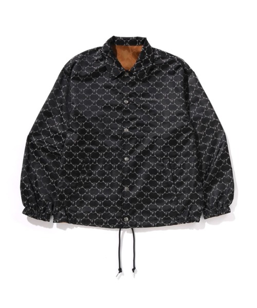 A BATHING APE（アベイシングエイプ）の「SOLID CAMO JACQUARD NYLON REVERSIBLE COACH JACKET（ミリタリージャケット・メンズ・ブラック/ベージュ・LARGE/X-LARGE/SMALL/MEDIUM/XX-LARGE）」の10枚目の写真