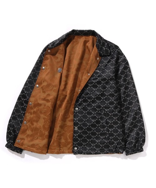 A BATHING APE（アベイシングエイプ）の「SOLID CAMO JACQUARD NYLON REVERSIBLE COACH JACKET（ミリタリージャケット・メンズ・ブラック/ベージュ・LARGE/X-LARGE/SMALL/MEDIUM/XX-LARGE）」の16枚目の写真