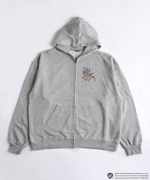 WESTSEA(ウエストシー)の「かいじゅうたちのいるところ / WHERE THE WILD THINGS ARE 裏毛 フルジップパーカー 長袖(パーカー・メンズ・ブラック/グレー/グレー系その他/ブラック系その他・M/L)」の16枚目の写真