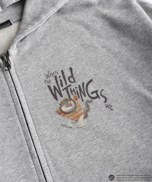 WESTSEA(ウエストシー)の「かいじゅうたちのいるところ / WHERE THE WILD THINGS ARE 裏毛 フルジップパーカー 長袖(パーカー・メンズ・ブラック/グレー/グレー系その他/ブラック系その他・M/L)」の14枚目の写真