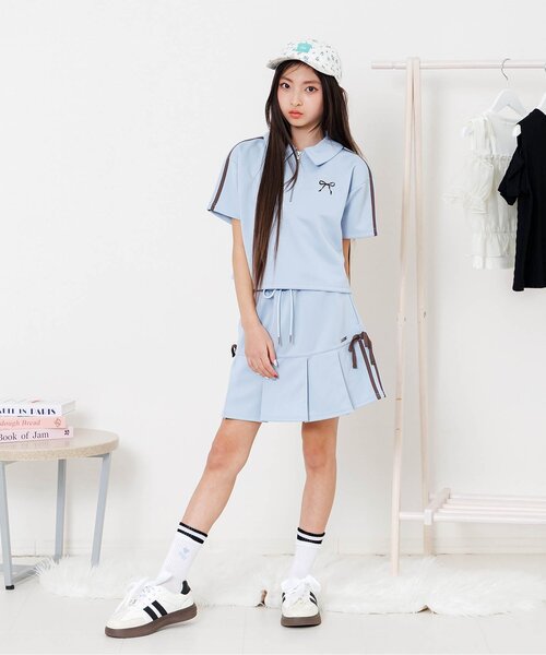 algy(アルジー)の「【抗菌防臭】レイヤード風クルーソックス1(ソックス/靴下・キッズ・ブラック/オフホワイト・21/24)」の3枚目の写真