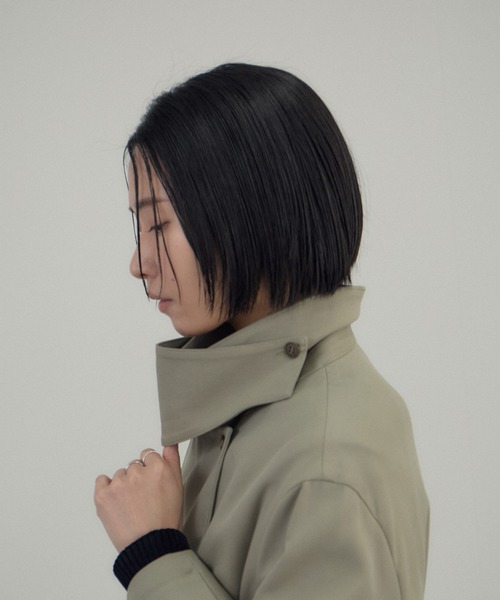 SALON adam et rope'(サロン アダム エ ロペ)の「ニュアンストレンチコート(トレンチコート・レディース・カーキ/ブラック・FREE)」の14枚目の写真