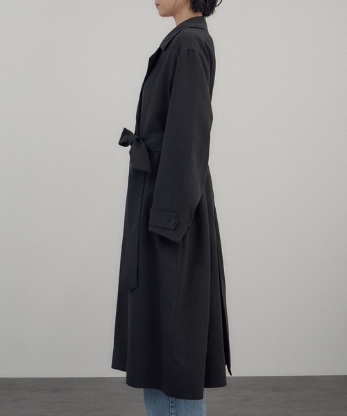 SALON adam et rope'(サロン アダム エ ロペ)の「ニュアンストレンチコート(トレンチコート・レディース・カーキ/ブラック・FREE)」の17枚目の写真