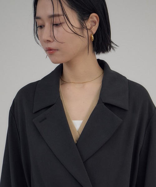 SALON adam et rope'(サロン アダム エ ロペ)の「ニュアンストレンチコート(トレンチコート・レディース・カーキ/ブラック・FREE)」の19枚目の写真