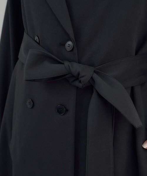 SALON adam et rope'(サロン アダム エ ロペ)の「ニュアンストレンチコート(トレンチコート・レディース・カーキ/ブラック・FREE)」の21枚目の写真