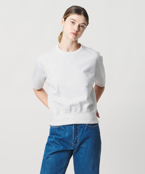 LOEFF（ロエフ）の「＜LOEFF＞ショートスリーブ スウェット（スウェット・レディース・ライトブルー/ネイビー/ライトグレー・FREE）」の19枚目の写真