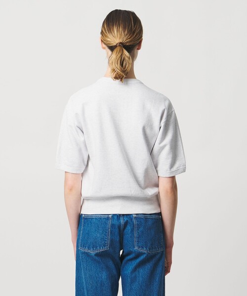 LOEFF（ロエフ）の「＜LOEFF＞ショートスリーブ スウェット（スウェット・レディース・ライトブルー/ネイビー/ライトグレー・FREE）」の4枚目の写真