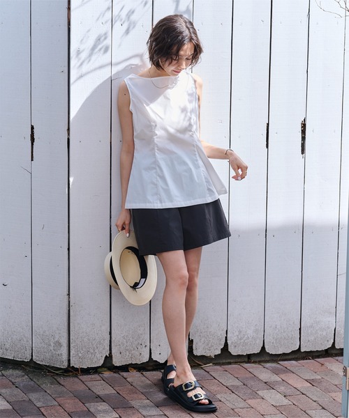 UR'S(ユアーズ)の「撥水イージーショートパンツ(ラッシュガード・レディース・ベージュ/ブラック/カーキ・S/M/L)」の11枚目の写真