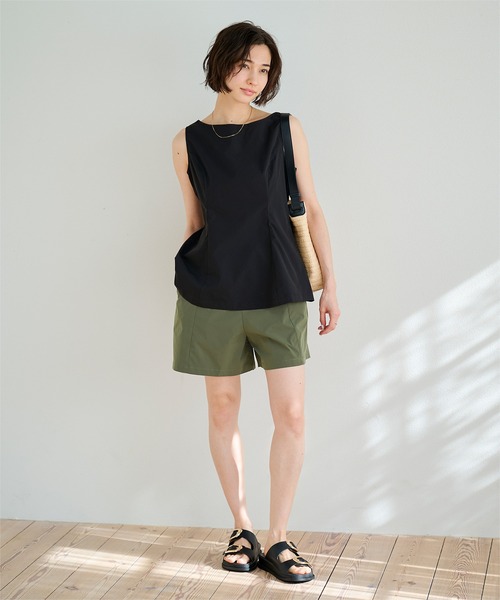 UR'S(ユアーズ)の「撥水イージーショートパンツ(ラッシュガード・レディース・ベージュ/ブラック/カーキ・S/M/L)」の21枚目の写真