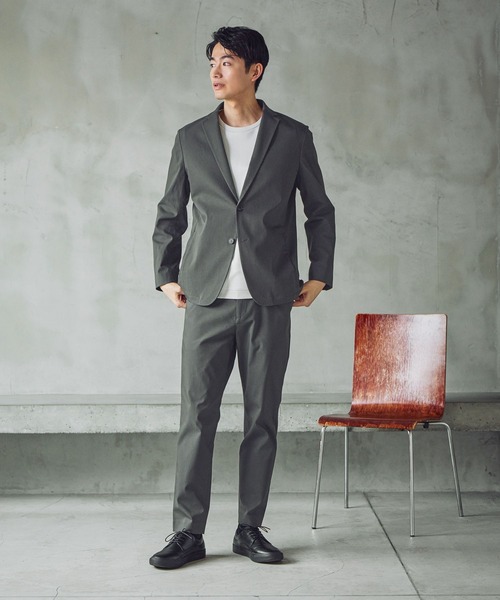 GLOBAL WORK（グローバルワーク）の「スゴラクジャケット/601171（テーラードジャケット・メンズ・ネイビー/チャコールグレー・X-LARGE/LARGE/MEDIUM/SMALL）」の3枚目の写真