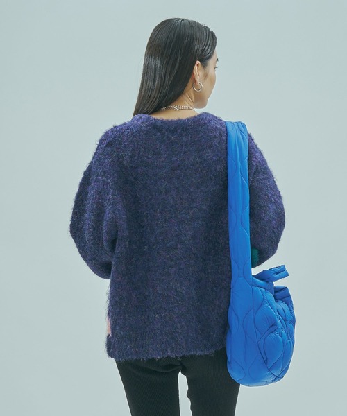 ROSE BUD（ローズバッド）の「ART MOOD KNIT（ニット/セーター・レディース・オフホワイト/ネイビー・ONE SIZE）」の17枚目の写真