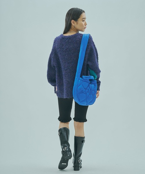 ROSE BUD（ローズバッド）の「ART MOOD KNIT（ニット/セーター・レディース・オフホワイト/ネイビー・ONE SIZE）」の21枚目の写真