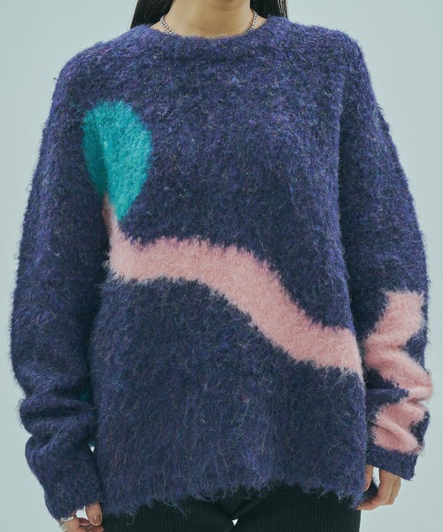 【ROSE BUD】新作 新品未使用 一般販売 売り切れ ハンドメイドニット ROSE BUD（ローズバッド） ニット セーター クロップドシアーニット