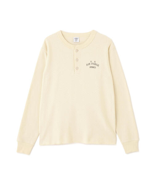 AVIREX(アヴィレックス)の「《直営店限定》HONEYCOMB HENRY NECK L/S T-SHIRT / ハニカム ヘンリーネック 長袖Tシャツ / AVIREX / アヴィレックス(Tシャツ/カットソー・メンズ・ネイビー/チャコールグレー/ナチュラル・L/M/S/XL)」の15枚目の写真