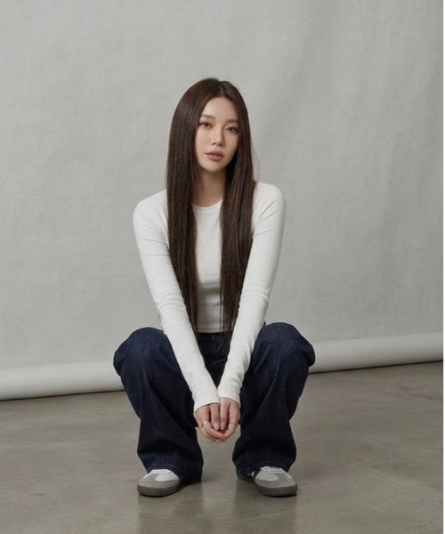 WEGO(ウィゴー)の「WEGO/ワイドフレア/スラッカーデニムパンツ(デニムパンツ・レディース・ネイビー・MEDIUM/LARGE)」の16枚目の写真