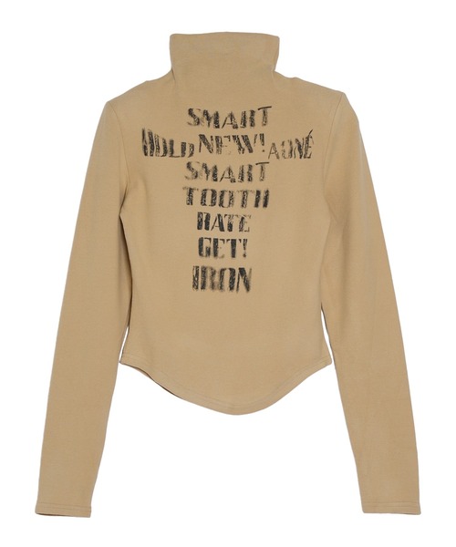 Pt18kg(プラチナイチハチキログラム)の「ロゴアクセント ハイネックフィットトップス(Tシャツ/カットソー・レディース・オレンジ/モカ/パープル/ホワイト/カーキ・FREE)」の20枚目の写真