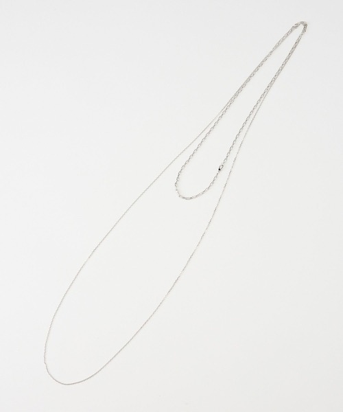 BABYLONE(バビロン)の「MIXチェーンロングネックレス(ネックレス・レディース・シルバー/ゴールド・フリー)」の1枚目の写真