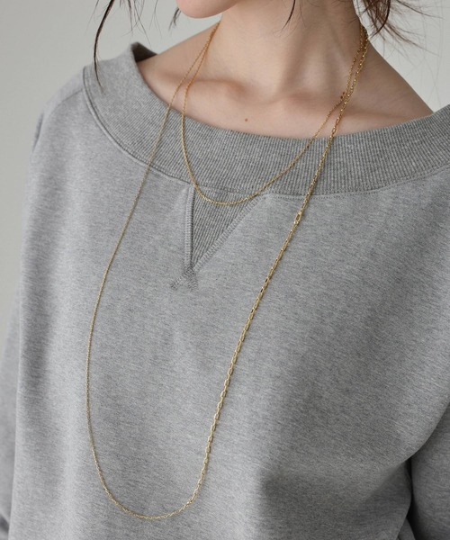 BABYLONE(バビロン)の「MIXチェーンロングネックレス(ネックレス・レディース・シルバー/ゴールド・フリー)」の3枚目の写真