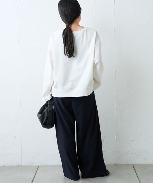 CIAOPANIC TYPY（チャオパニックティピー）の「ふんわりタッチアソートワイドスリーブTee（Tシャツ/カットソー・レディース・アイボリー/ネイビー/ホワイト・ONE SIZE）」の14枚目の写真