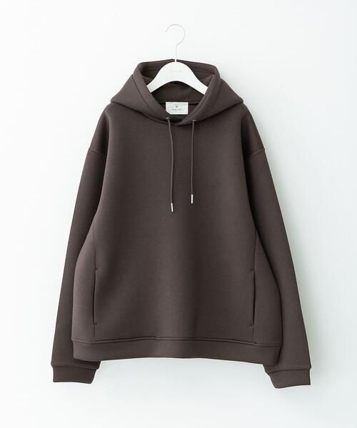 URBAN RESEARCH Sonny Label(アーバンリサーチサニーレーベル)の「ダンボールニットプルオーバーパーカー(パーカー・メンズ・ブラウン/チャコールグレー/ブラック/グレー系その他・X-LARGE/LARGE/MEDIUM)」の4枚目の写真