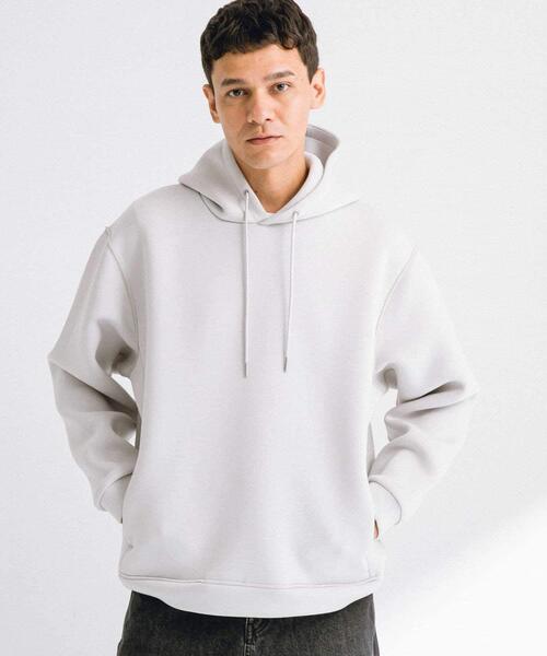 URBAN RESEARCH Sonny Label(アーバンリサーチサニーレーベル)の「ダンボールニットプルオーバーパーカー(パーカー・メンズ・ブラウン/チャコールグレー/ブラック/グレー系その他・X-LARGE/LARGE/MEDIUM)」の6枚目の写真