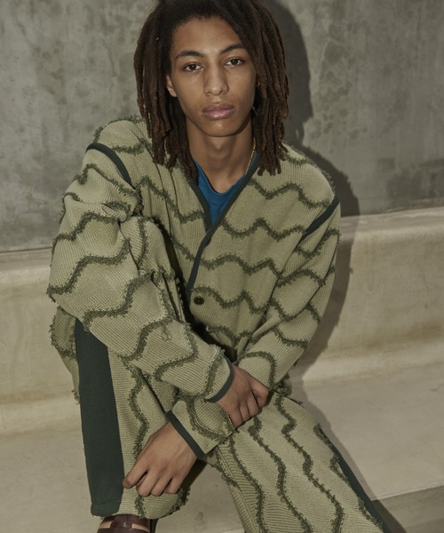 styles(スタイルス)の「gimcontext Knitted Quilted Liner Jacket 24505010(ニット/セーター・メンズ・カーキ・M)」の2枚目の写真