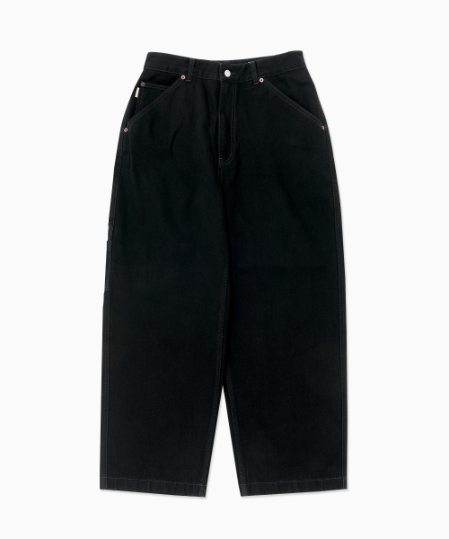 HELLO SUNRISE(ハローサンライズ)の「Sunrise Wide Painter Pants_Black(その他パンツ・レディース・ブラック・SMALL/MEDIUM/LARGE)」の1枚目の写真