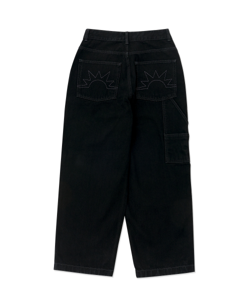 HELLO SUNRISE(ハローサンライズ)の「Sunrise Wide Painter Pants_Black(その他パンツ・レディース・ブラック・SMALL/MEDIUM/LARGE)」の14枚目の写真