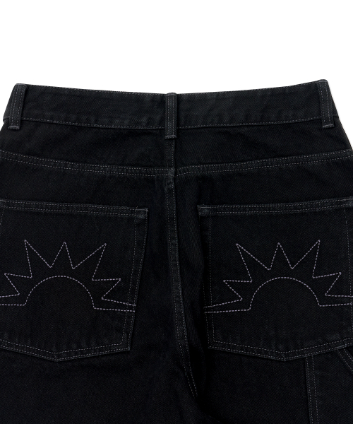 HELLO SUNRISE(ハローサンライズ)の「Sunrise Wide Painter Pants_Black(その他パンツ・レディース・ブラック・SMALL/MEDIUM/LARGE)」の10枚目の写真