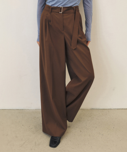 ARTID（アルティーダ）の「ベルト付きワイドスラックス_BROWN（スラックス・レディース・ブラウン・M/S）」の6枚目の写真