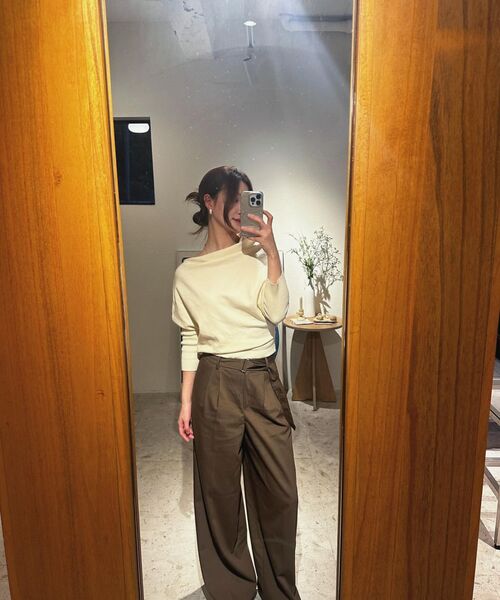 ARTID（アルティーダ）の「ベルト付きワイドスラックス_BROWN（スラックス・レディース・ブラウン・M/S）」の10枚目の写真