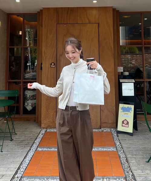 ARTID（アルティーダ）の「ベルト付きワイドスラックス_BROWN（スラックス・レディース・ブラウン・M/S）」の5枚目の写真